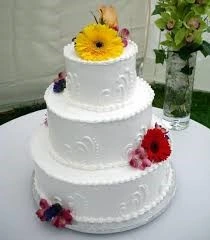 Floral wedding cake in kenya