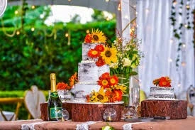 naked wedding cake designs
