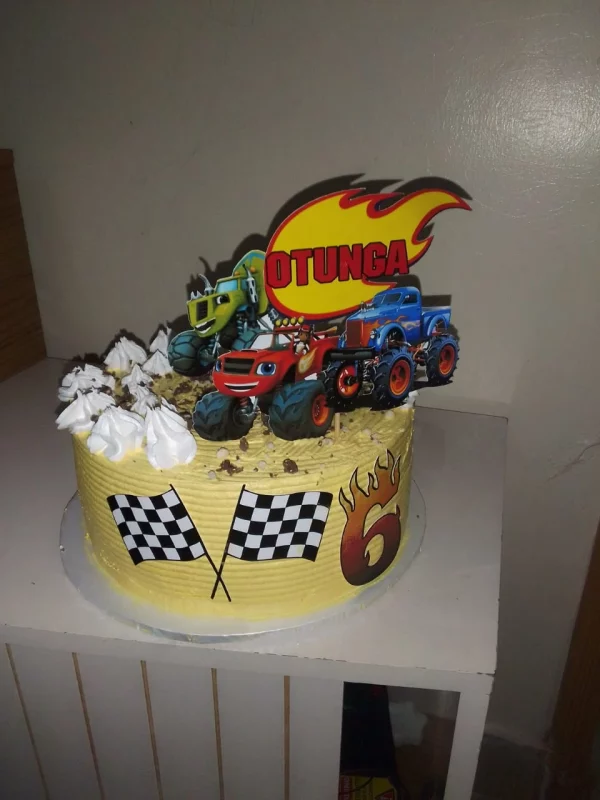 blaze and the monster machines theme cake for sale