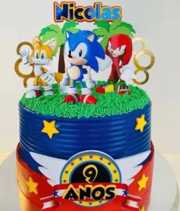 Sonic the Hedgehog themed cake Nakuru (1)