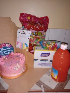 birthday cake for blessings Mashini Nakuru -8th birthday cake . Gifts