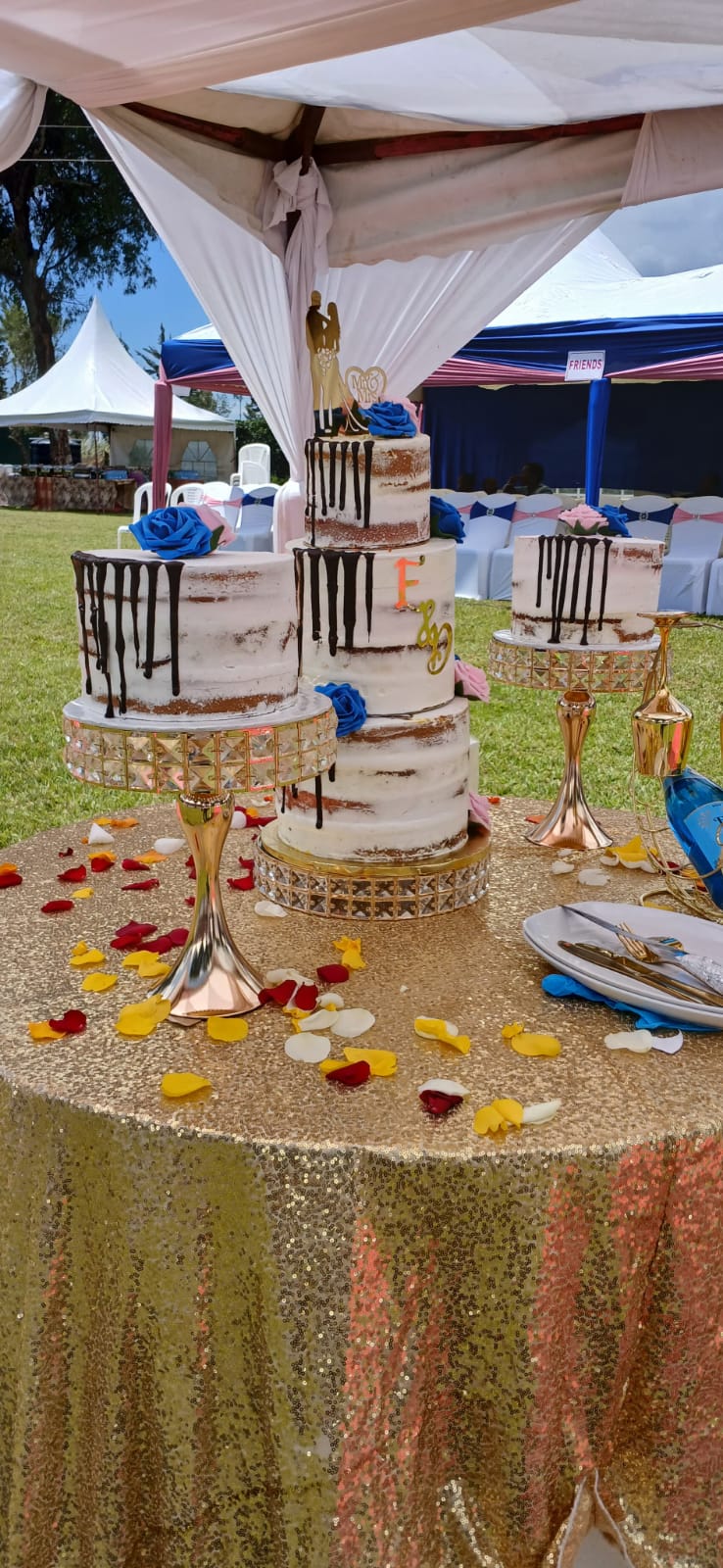 Semi-Naked Wedding Cake in Nakuru
