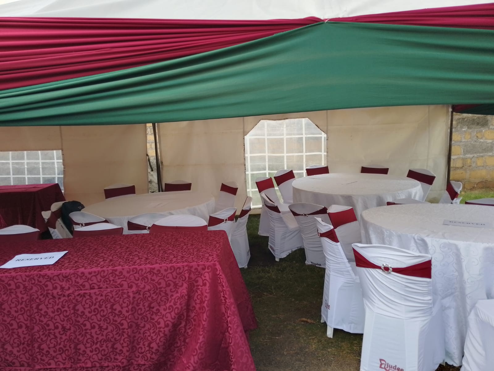 Thanks Giving Tent Decoration in Solai Nakuru